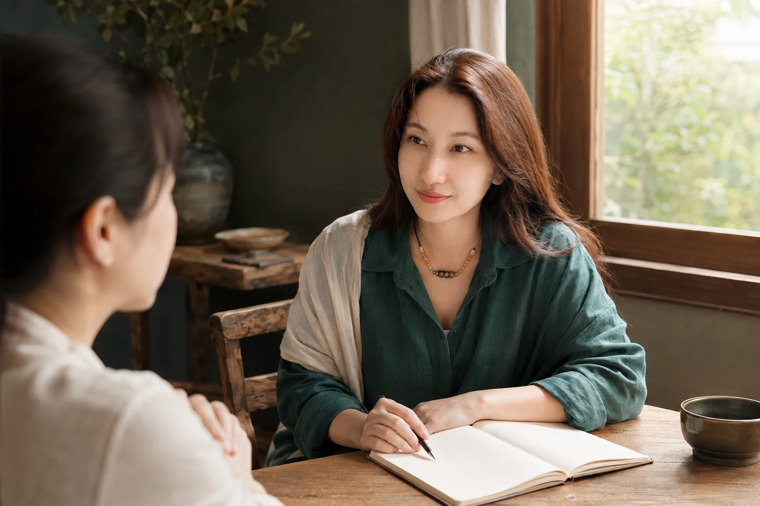 Hebe 與學員透過對話及書寫整理內在想法